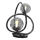 Wofi 8014-205 - Lámpara de mesa LED NANCY 2xG9/3,5W/230V negro/cromo brillante