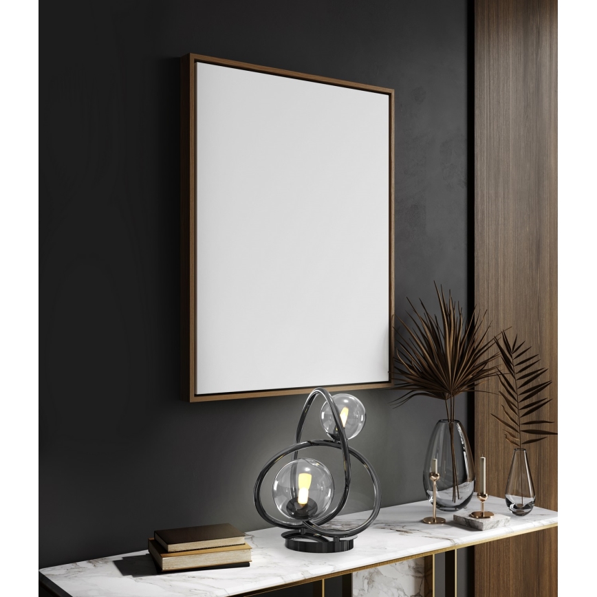 Wofi 8014-205 - Lámpara de mesa LED NANCY 2xG9/3,5W/230V negro/cromo brillante