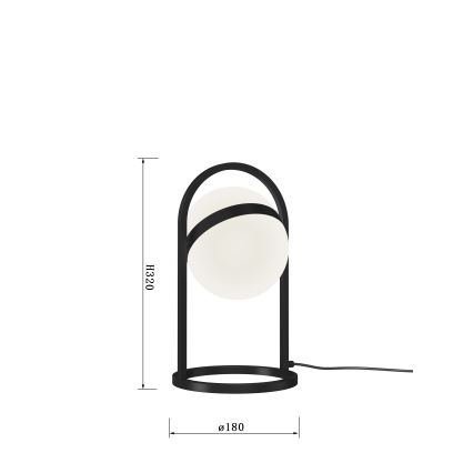 Wofi 8046-102 - Lámpara de mesa LED táctil regulable AVIGNON LED/10,5W/230V negro