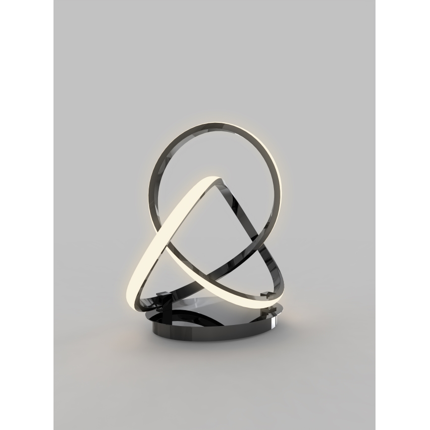 Wofi 8134-105 - LED Lámpara de mesa regulable táctil INDIGO LED/10,5W/230V negro/cromo brillante