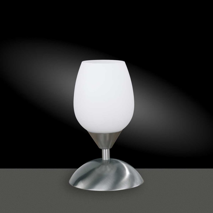 Wofi 814101640500 - Lámpara de mesa táctil regulable FLAME 1xE14/60W/230V