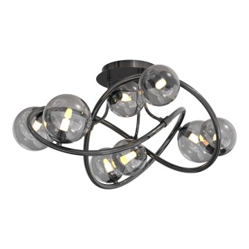 Wofi 9014-805 - Lámpara de techo LED NANCY 8xG9/3,5W/230V negro/cromo brillante
