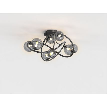Wofi 9014-805 - Lámpara de techo LED NANCY 8xG9/3,5W/230V negro/cromo brillante
