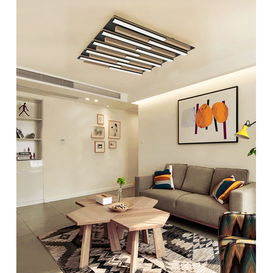 Wofi 9031-1006 - Plafón LED regulable PALERMO LED/40W/230V árbol de caucho