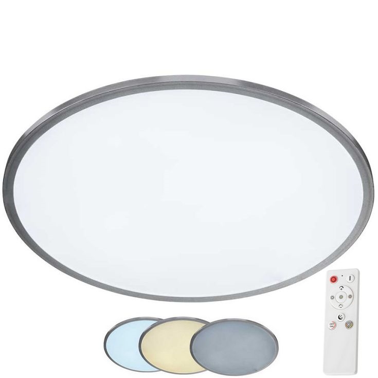 Wofi 9457.01.70.9600 - Plafón LED regulable LINOX LED/34W/230V 3000-6000K + control remoto