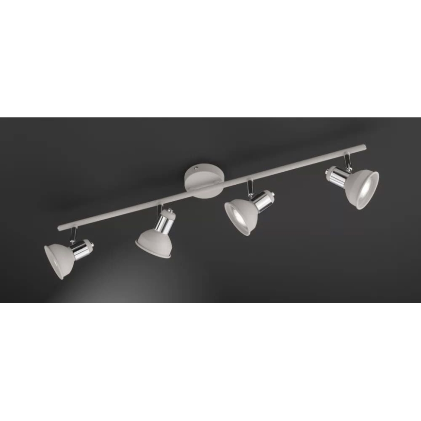Wofi 984104509000 - Foco ISABEL 4xGU10/28W/230V gris