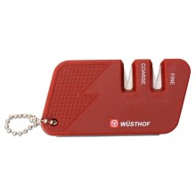 Wüsthof - Afilador de cuchillos de bolsillo rojo