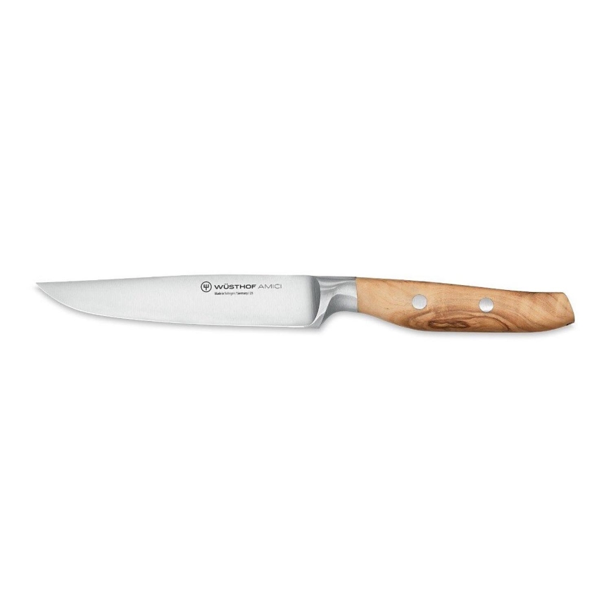 Wüsthof - Cuchillo chuletero AMICI 12 cm madera de olivo