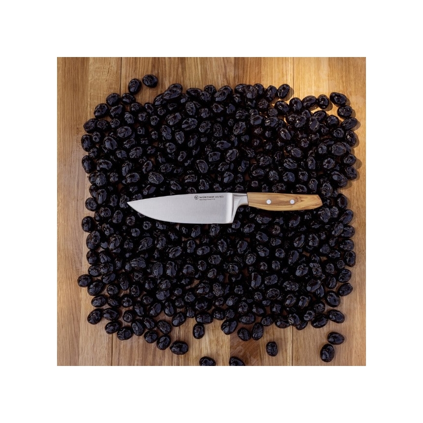 Wüsthof - Cuchillo de cocina AMICI 20 cm madera de olivo