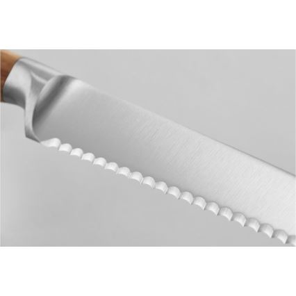 Wüsthof - Cuchillo de cocina para pan AMICI 14 cm madera de olivo