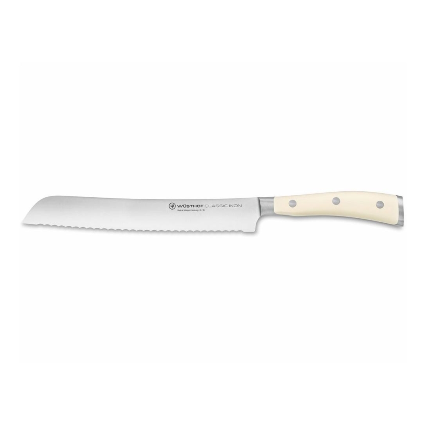 Wüsthof - Cuchillo de cocina para pan CLASSIC IKON 20 cm cremoso