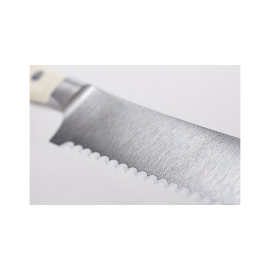 Wüsthof - Cuchillo de cocina para pan CLASSIC IKON 20 cm cremoso