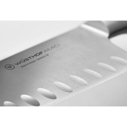 Wüsthof - Cuchillo de cocina santoku AMICI 17 cm madera de olivo