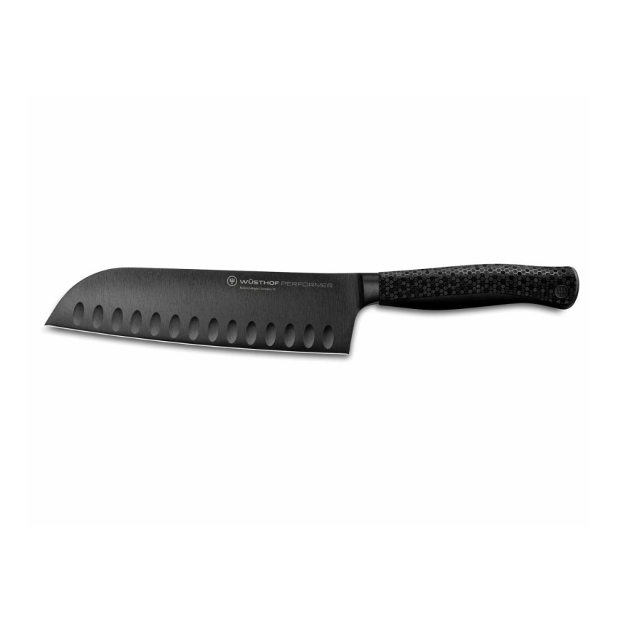 Wüsthof - Cuchillo de cocina santoku PERFORMER 17 cm negro