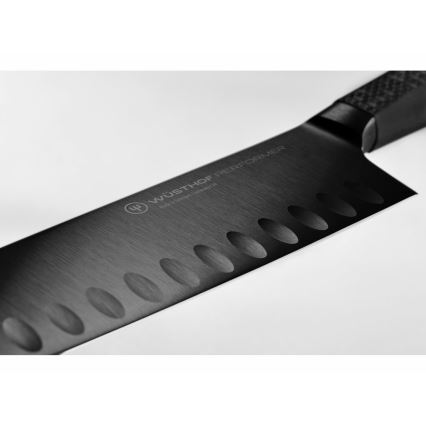 Wüsthof - Cuchillo de cocina santoku PERFORMER 17 cm negro