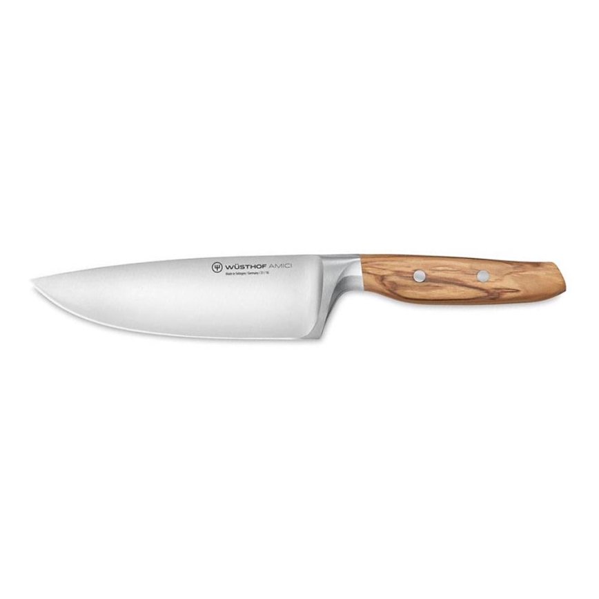 Wüsthof - Cuchillo de cocinero AMICI 16 cm madera de olivo