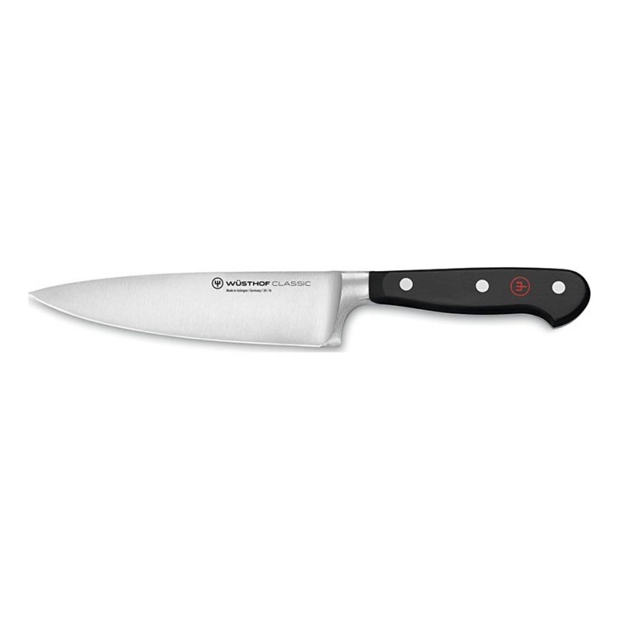 Wüsthof - Cuchillo de cocinero CLASSIC 16 cm negro