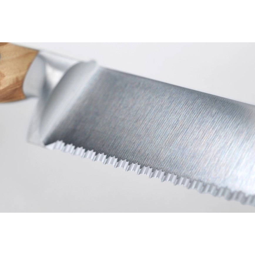 Wüsthof - Cuchillo de pan AMICI 23 cm madera de olivo