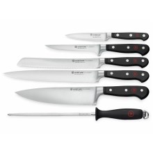 Wüsthof - Juego de cuchillos de cocina CLASSIC 6 piezas negro
