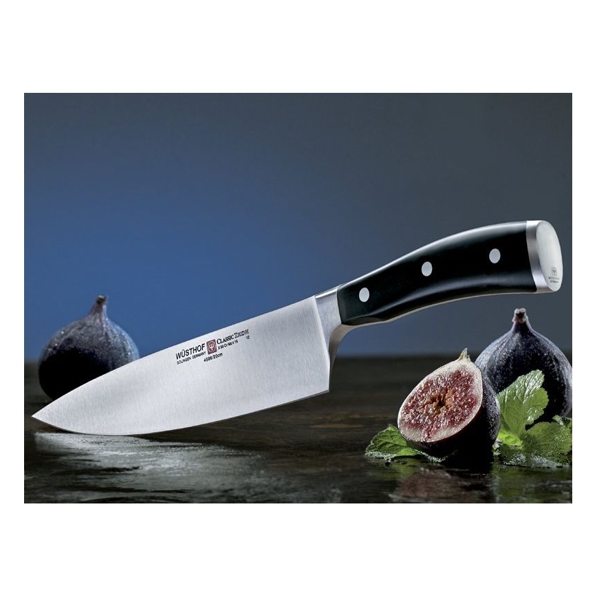 Wüsthof - Juego de cuchillos de cocina CLASSIC IKON 3 piezas negro