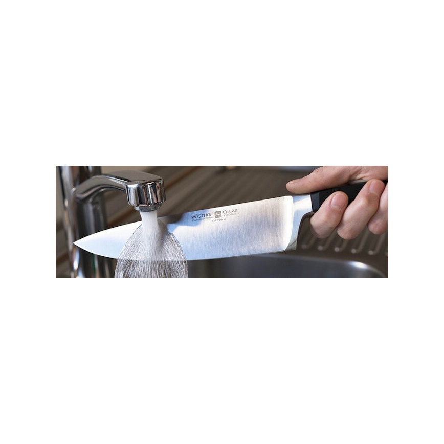 Wüsthof - Juego de cuchillos de cocina CLASSIC IKON 3 piezas negro