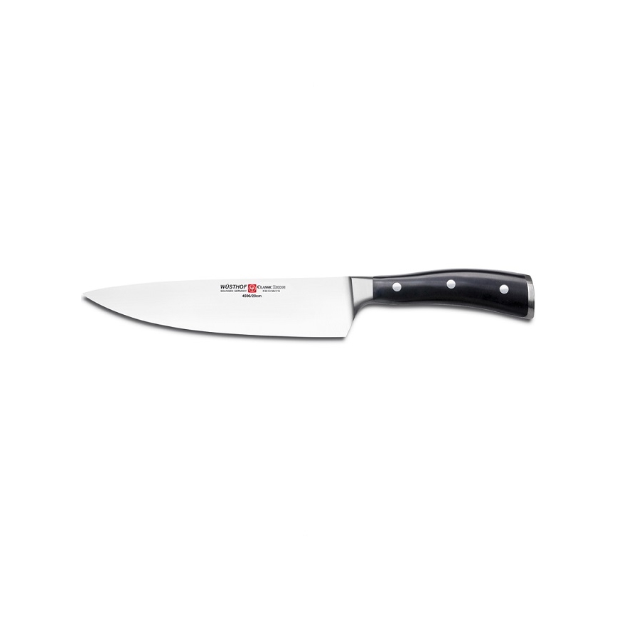 Wüsthof - Juego de cuchillos de cocina CLASSIC IKON 3 piezas negro