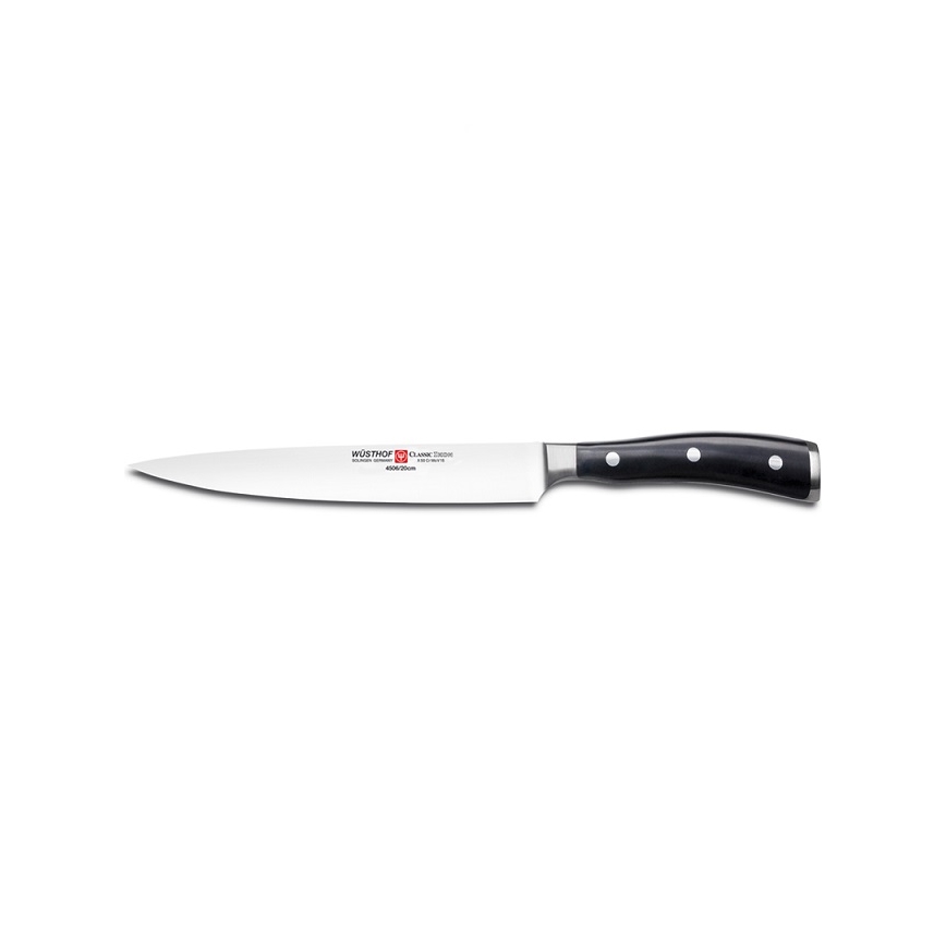 Wüsthof - Juego de cuchillos de cocina CLASSIC IKON 3 piezas negro