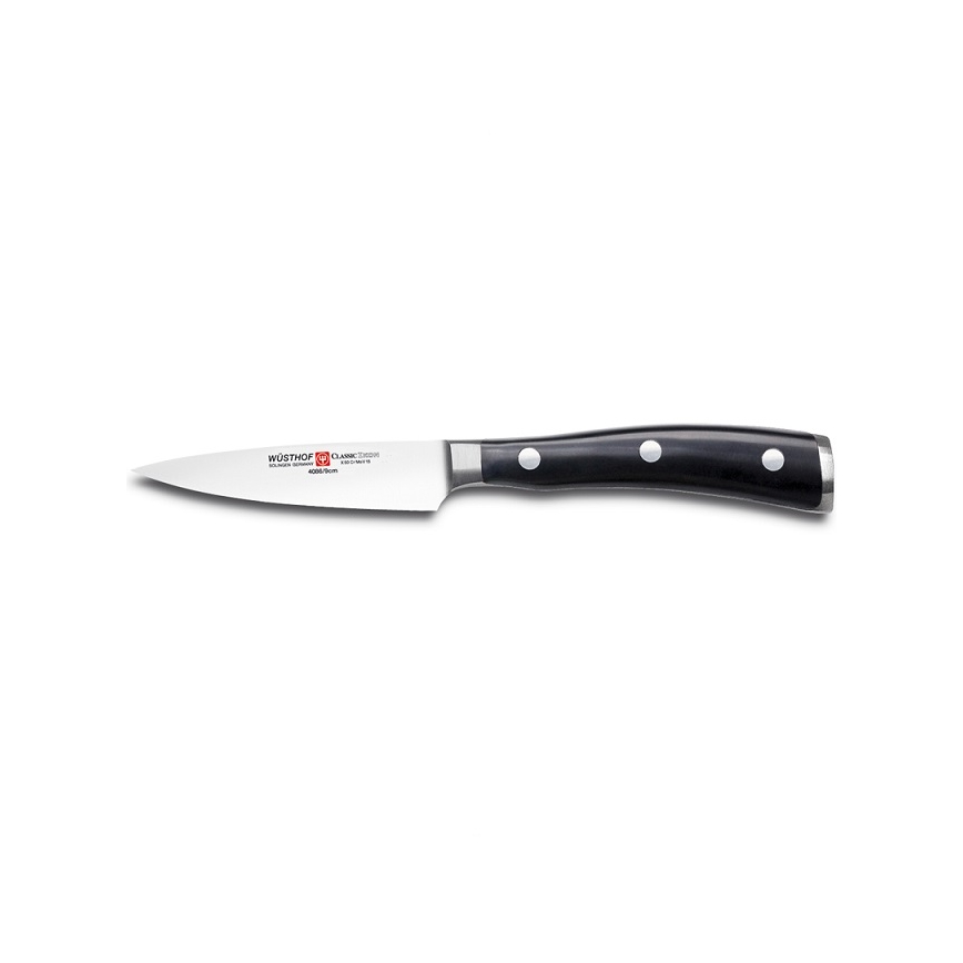 Wüsthof - Juego de cuchillos de cocina CLASSIC IKON 3 piezas negro