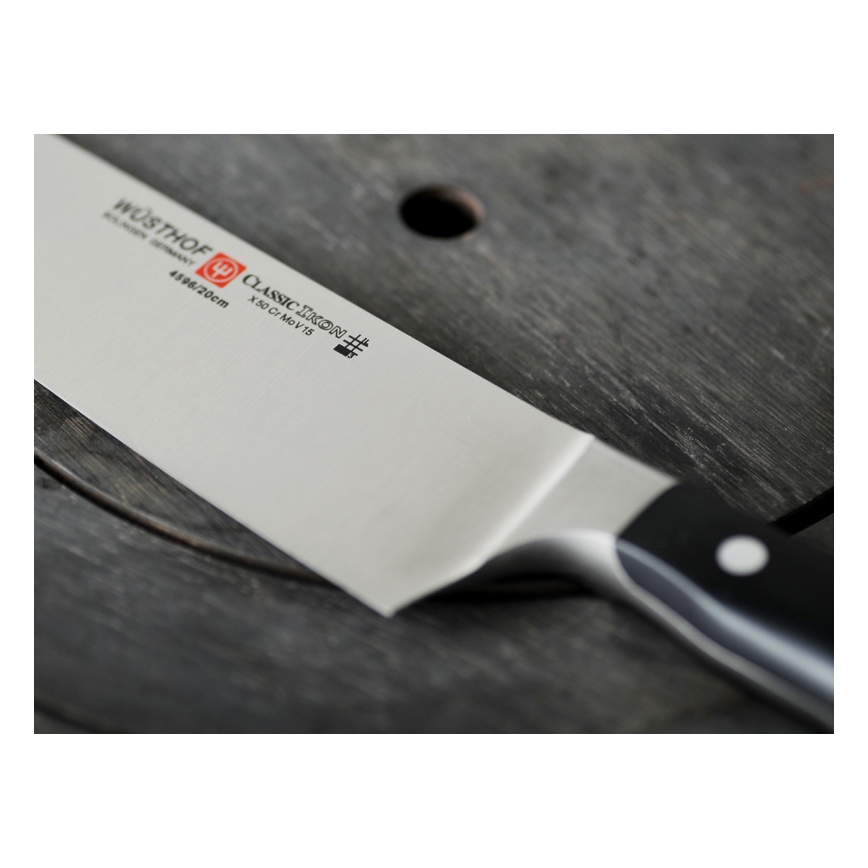 Wüsthof - Juego de cuchillos de cocina en soporte CLASSIC IKON 7 pz ceniza/negro