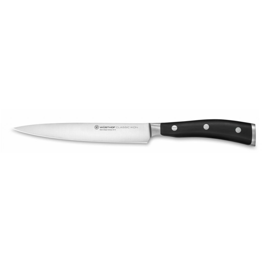 Wüsthof - Juego de cuchillos de cocina en soporte CLASSIC IKON 7 pz ceniza/negro