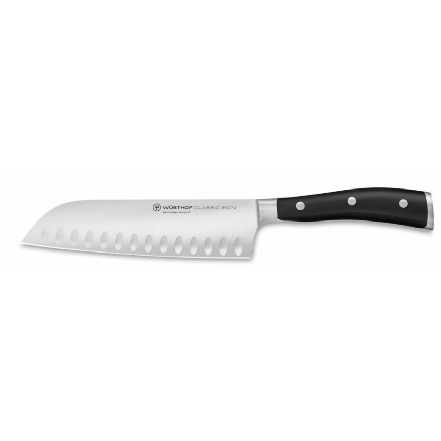 Wüsthof - Juego de cuchillos de cocina en soporte CLASSIC IKON 7 pz ceniza/negro