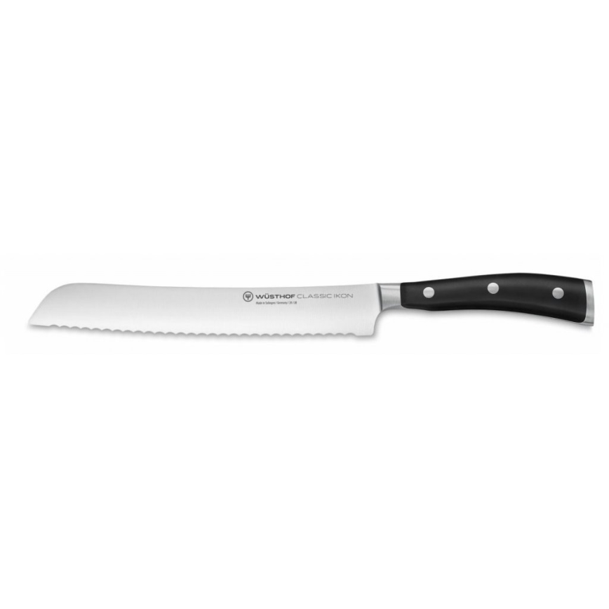 Wüsthof - Juego de cuchillos de cocina en soporte CLASSIC IKON 7 pz ceniza/negro