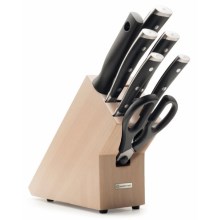 Wüsthof - Juego de cuchillos de cocina en soporte CLASSIC IKON 8 piezas haya