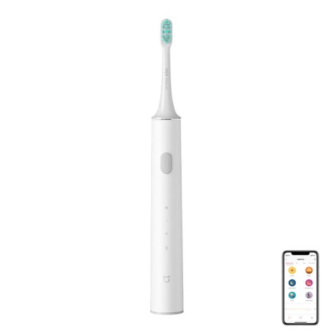 Xiaomi - Cepillo de dientes eléctrico inteligente T500 Bluetooth IPX7 blanco