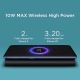 Xiaomi - Power Bank con carga inalámbrica 10000 mAh negro