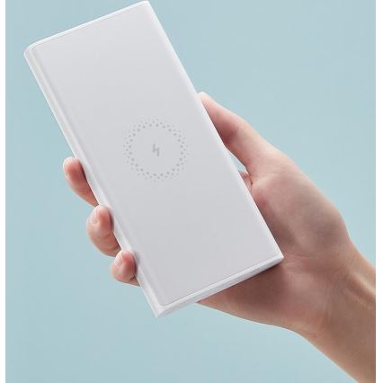 Xiaomi - Power Bank con cargador inalámbrico 10000 mAh blanco