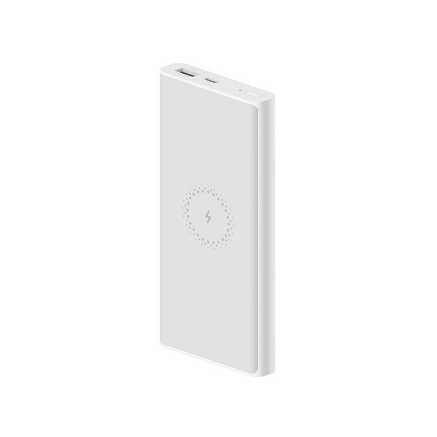 Xiaomi - Power Bank con cargador inalámbrico 10000 mAh blanco