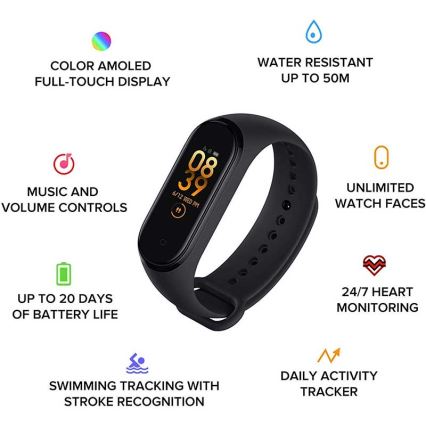 Xiaomi - Pulsera fitness Mi Band 6 Bluetooth 5 ATM