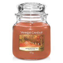 Yankee Candle - Vela perfumada WOODLAND ROAD TRIP medio 411g 65-75 horas