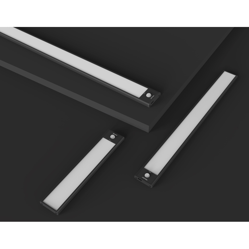 Yeelight - Iluminación LED recargable regulable para muebles con sensor LED/1,8W/1100 mAh 4000K 20 cm negro