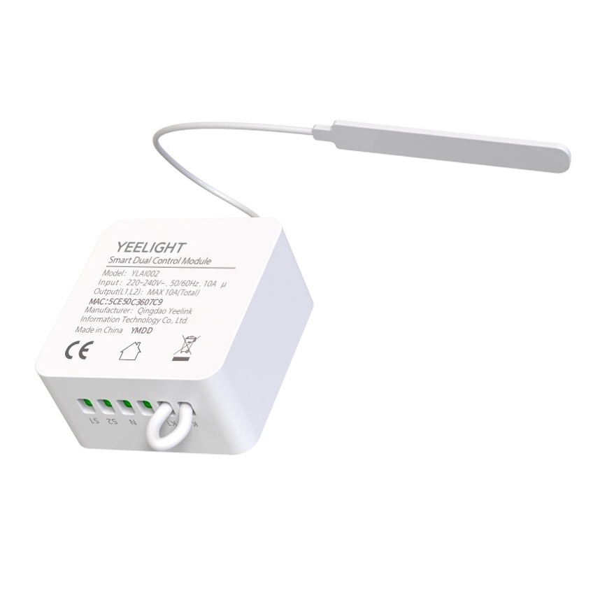 Yeelight - Interruptor para circuito eléctrico 230V/10A Wi-Fi/Bluetooth
