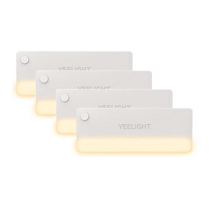 Yeelight - JUEGO 4x LED Iluminación de muebles con sensor LED/0,15W/5V 2700K