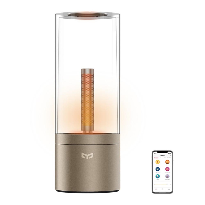 Yeelight - Lámpara de mesa LED regulable CANDELA LED/6,5W/5V 2100 mAh Bluetooth