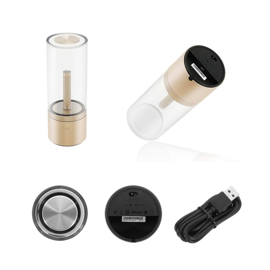 Yeelight - Lámpara de mesa LED regulable CANDELA LED/6,5W/5V 2100 mAh Bluetooth