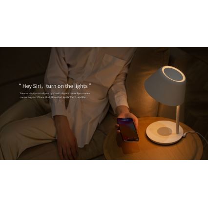 Yeelight - Lámpara de mesa LED regulable con carga inalámbrica Staria Bedside Lamp Pro LED/20W/230V Wi-Fi