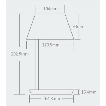 Yeelight - Lámpara de mesa LED regulable con carga inalámbrica Staria Bedside Lamp Pro LED/20W/230V Wi-Fi