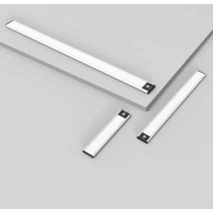 Yeelight - LED Iluminación para muebles recargable y regulable con sensor LED/1,8W/1100 mAh 4000K 20 cm plata