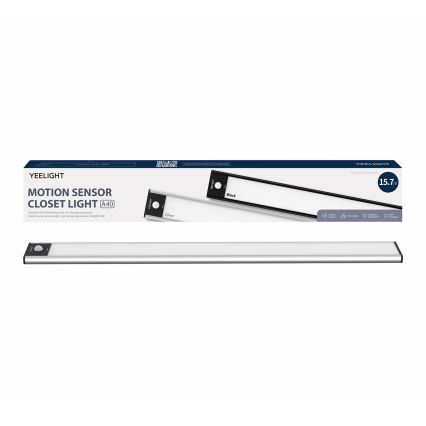 Yeelight - LED Iluminación para muebles recargable y regulable con sensor LED/2,3W/1500 mAh 4000K 40 cm plata