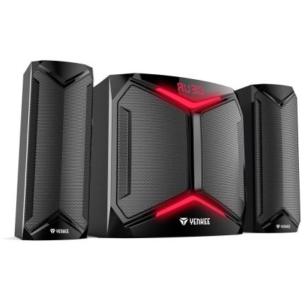 Yenkee - Altavoces para PC 2.1 50W/230V negro + mando a distancia