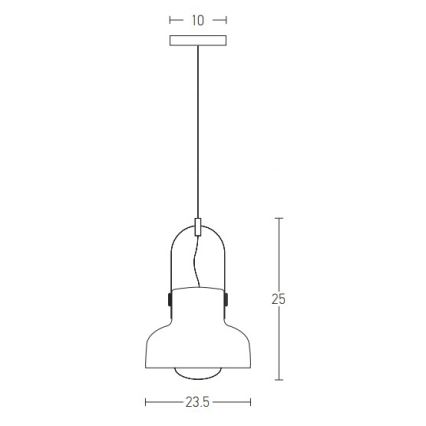 Zambelis 18190 - Lámpara colgante 1xE27/40W/230V